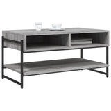 Sonoma grauer Couchtisch 90x50x45 cm, Holzwerkstoff