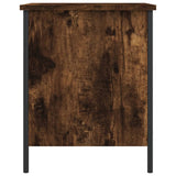 Banc de rangement chêne fumé 40x42,5x50 cm bois d'ingénierie