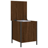 Banc de rangement chêne marron 40x42,5x50 cm bois d'ingénierie