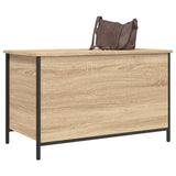 Banc de rangement chêne sonoma 80x42,5x50 cm bois d'ingénierie