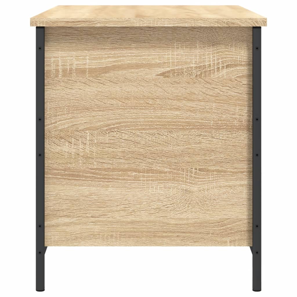 Banc de rangement chêne sonoma 80x42,5x50 cm bois d'ingénierie