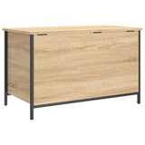 Banc de rangement chêne sonoma 80x42,5x50 cm bois d'ingénierie