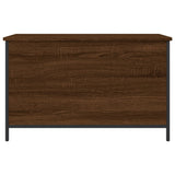 Banc de rangement chêne marron 80x42,5x50 cm bois d'ingénierie