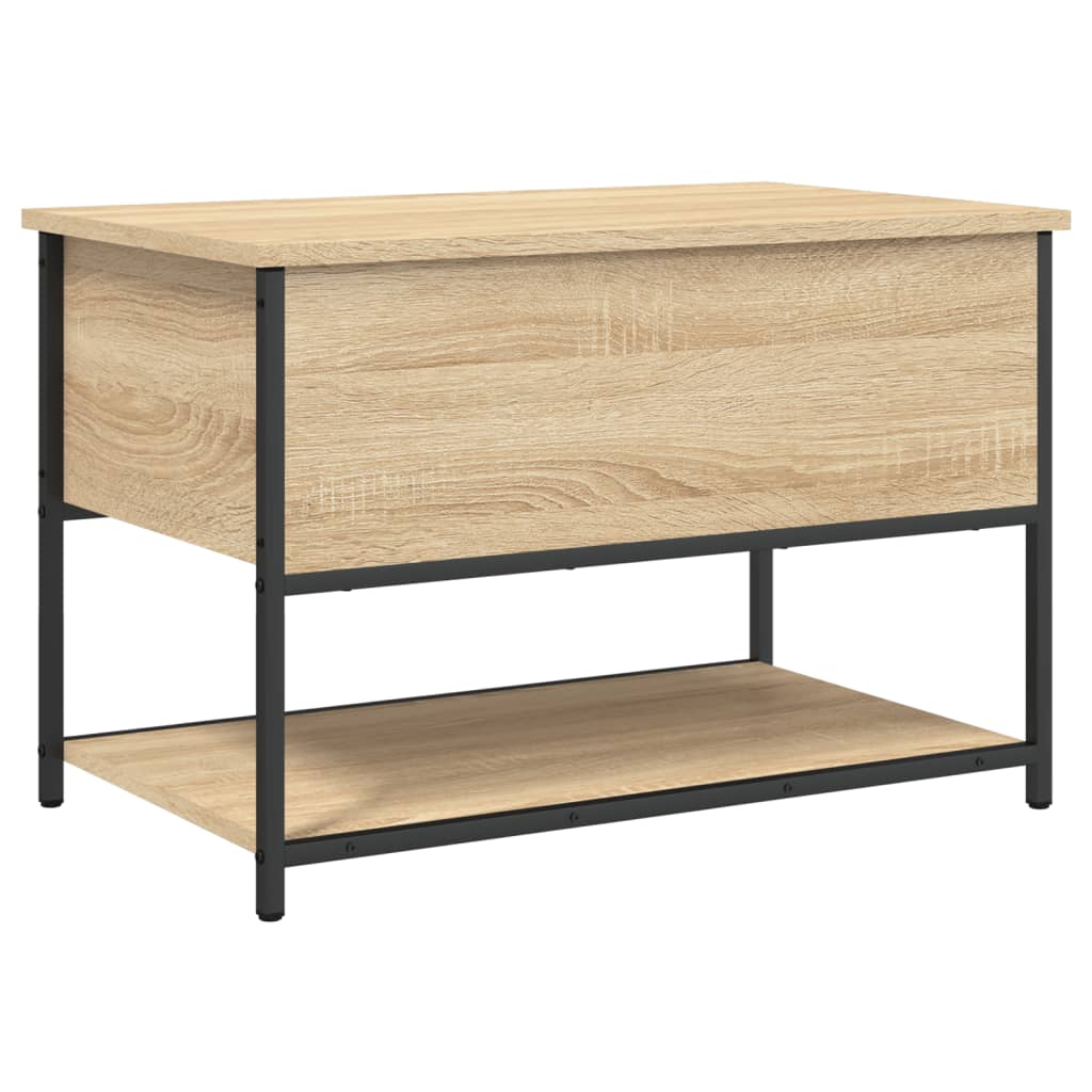 Banc de rangement chêne sonoma 70x42,5x47 cm bois d'ingénierie