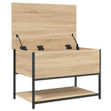 Banc de rangement chêne sonoma 70x42,5x47 cm bois d'ingénierie