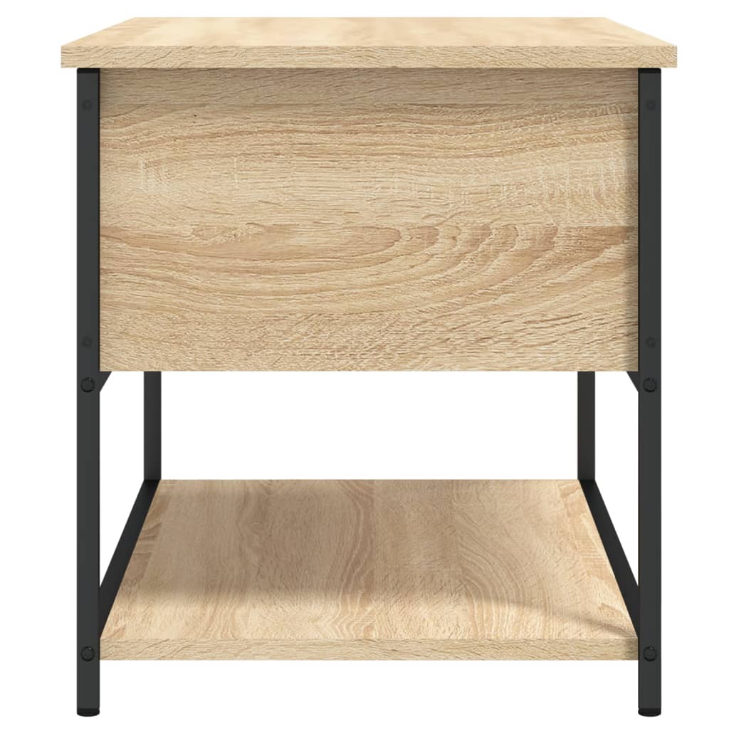 Banc de rangement chêne sonoma 70x42,5x47 cm bois d'ingénierie