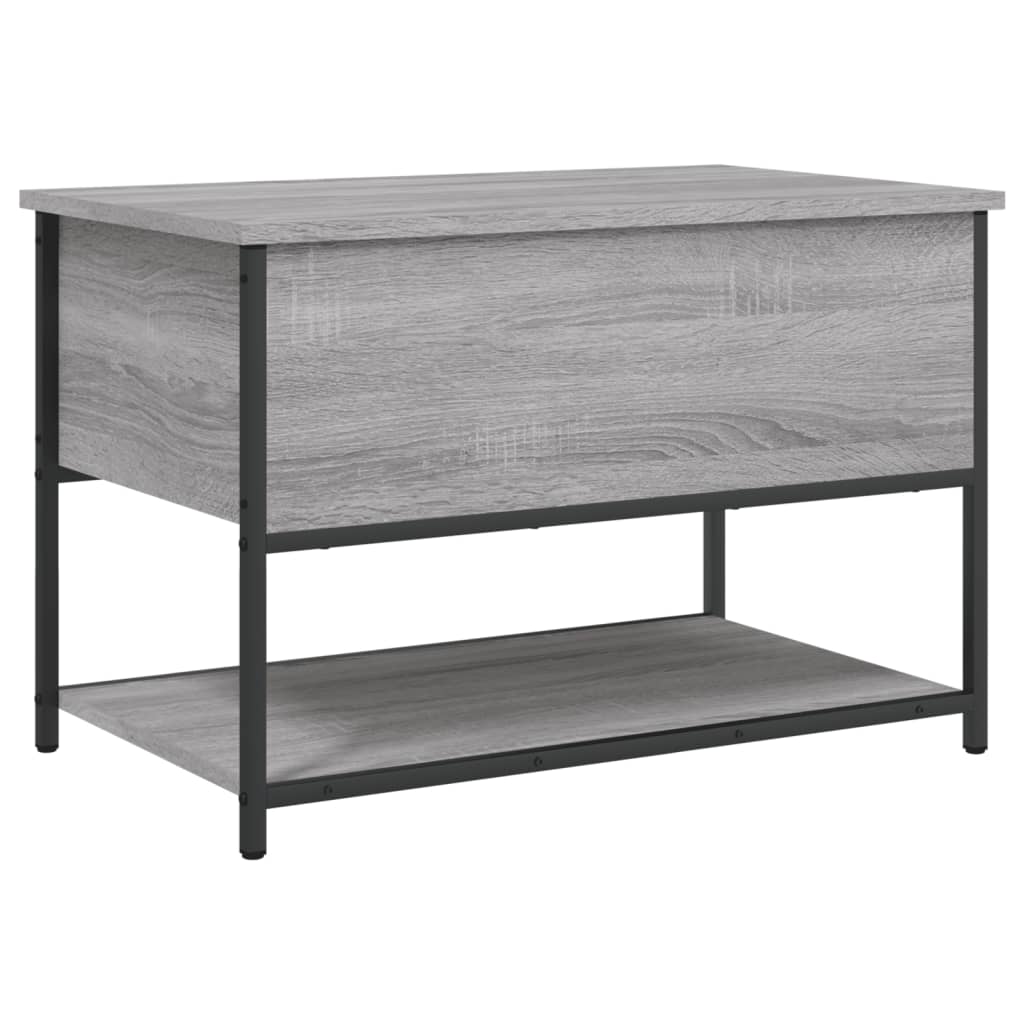 Banc de rangement sonoma gris 70x42,5x47 cm bois d'ingénierie