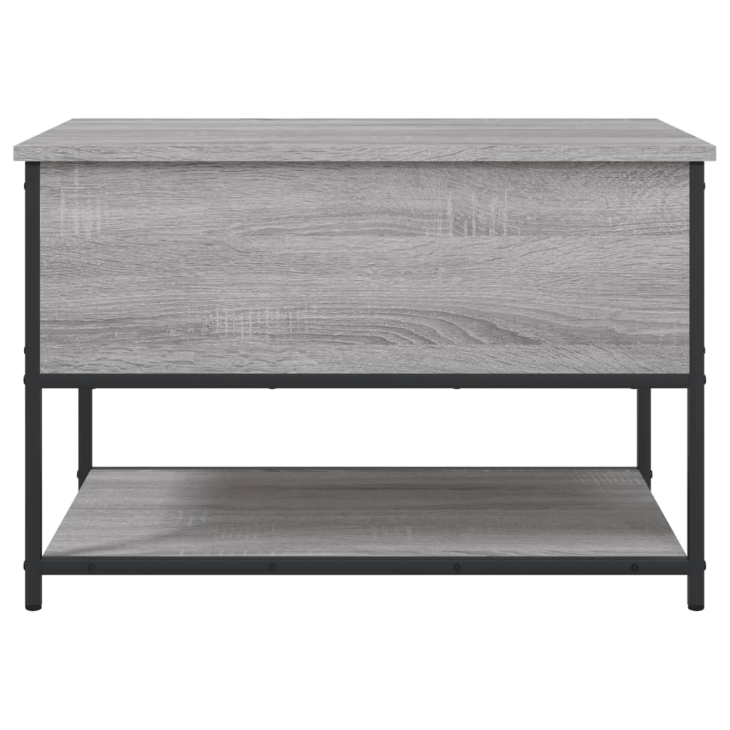 Banc de rangement sonoma gris 70x42,5x47 cm bois d'ingénierie