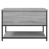 Banc de rangement sonoma gris 70x42,5x47 cm bois d'ingénierie