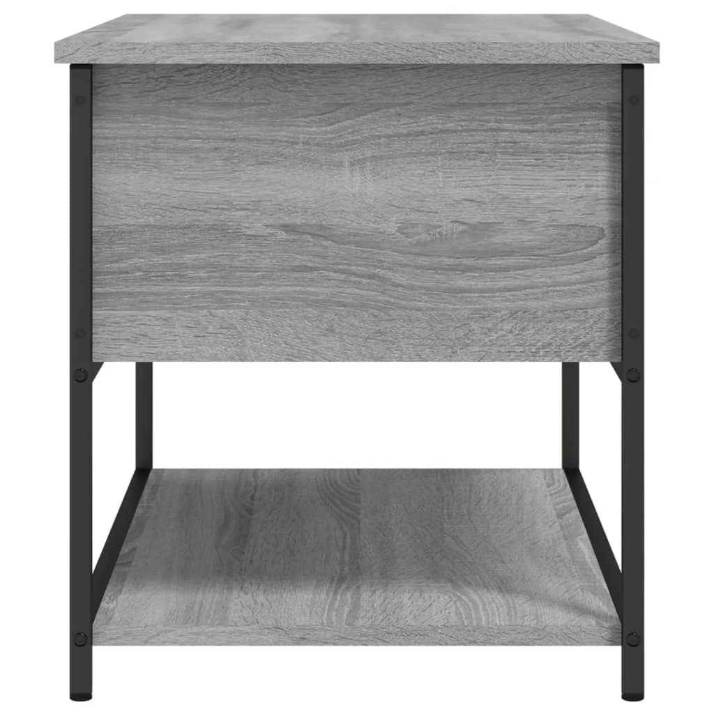 Banc de rangement sonoma gris 70x42,5x47 cm bois d'ingénierie