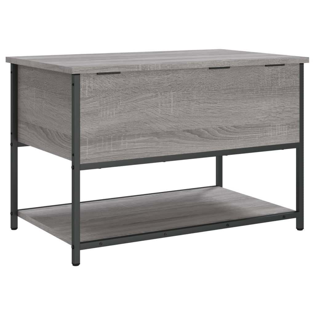 Banc de rangement sonoma gris 70x42,5x47 cm bois d'ingénierie