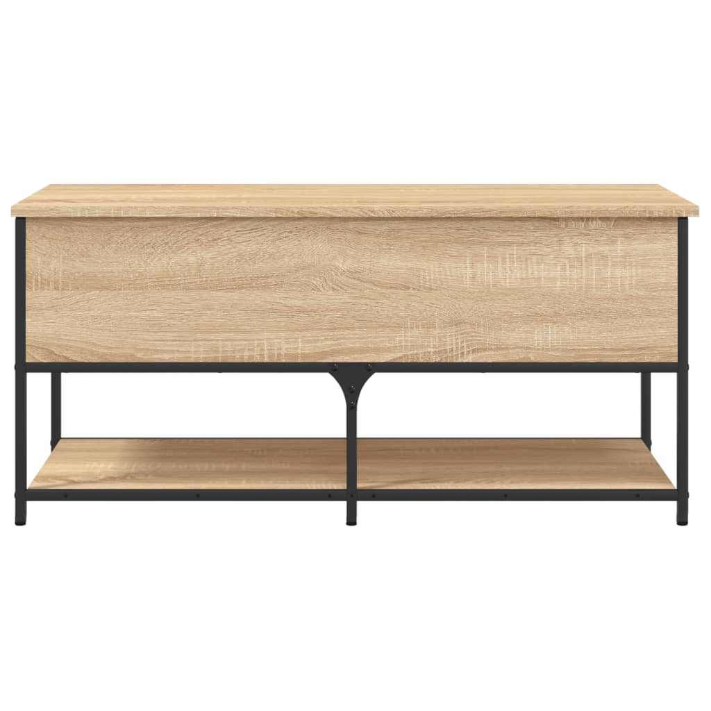 Banc de rangement chêne sonoma 100x42,5x47 cm bois d'ingénierie