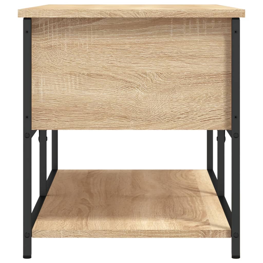 Banc de rangement chêne sonoma 100x42,5x47 cm bois d'ingénierie