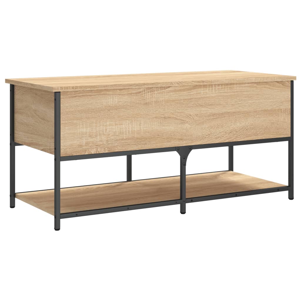 Banc de rangement chêne sonoma 100x42,5x47 cm bois d'ingénierie