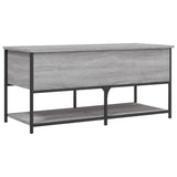 Banc de rangement sonoma gris 100x42,5x47 cm bois d'ingénierie