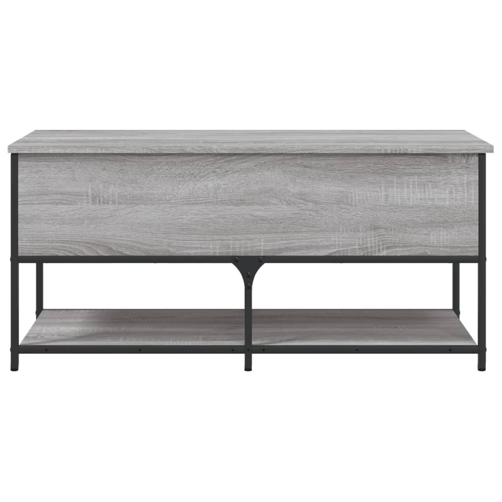 Banc de rangement sonoma gris 100x42,5x47 cm bois d'ingénierie