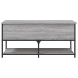 Banc de rangement sonoma gris 100x42,5x47 cm bois d'ingénierie