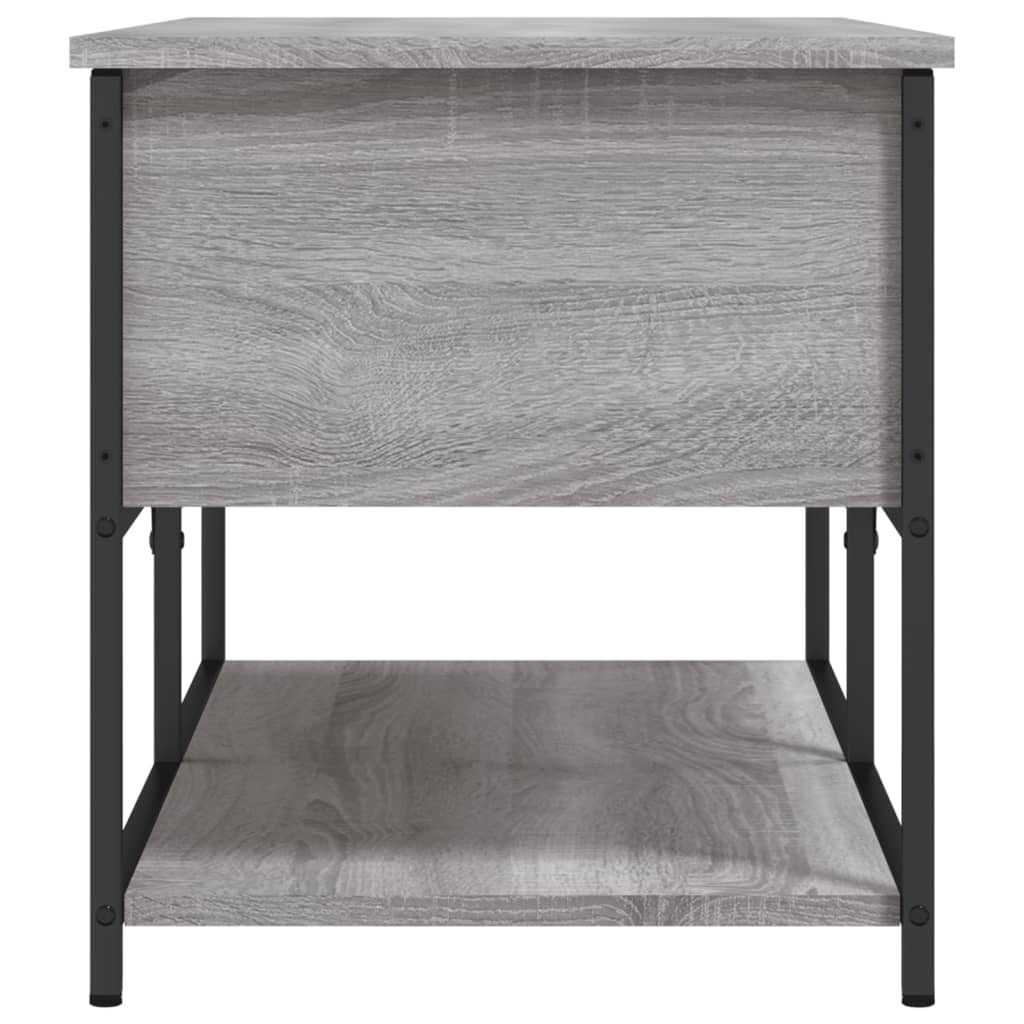 Banc de rangement sonoma gris 100x42,5x47 cm bois d'ingénierie