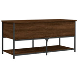 Banc de rangement chêne marron 100x42,5x47 cm bois d'ingénierie