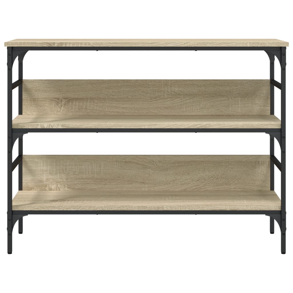 Console table sonoma oak 100x32x75 cm engineered wood