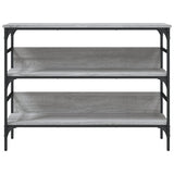 Console table sonoma gray 100x32x75 cm engineered wood