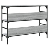 Console table sonoma gray 100x32x75 cm engineered wood