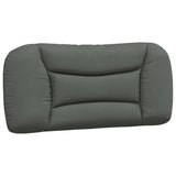 Cadre de lit sans matelas gris foncé 90x200 cm tissu