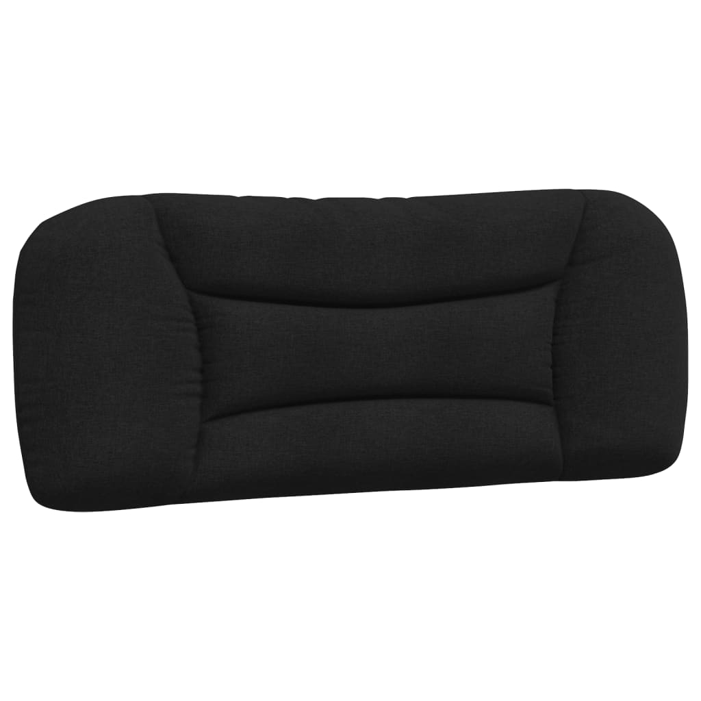 Cadre de lit sans matelas noir 100x200 cm tissu