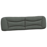 Cadre de lit sans matelas gris foncé 200x200 cm tissu