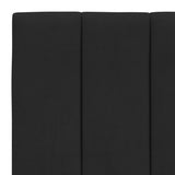 Cadre de lit sans matelas noir 90x190 cm velours