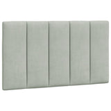 Cadre de lit sans matelas gris clair 90x200 cm velours