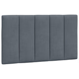 Cadre de lit sans matelas gris foncé 90x200 cm velours