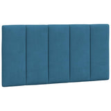 Cadre de lit sans matelas bleu 100x200 cm velours