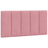 Cadre de lit sans matelas rose 100x200 cm velours