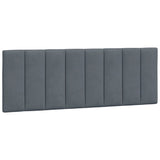 Cadre de lit sans matelas gris foncé 120x200 cm velours