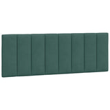 Cadre de lit sans matelas vert foncé 140x190 cm velours