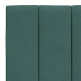 Cadre de lit sans matelas vert foncé 140x190 cm velours