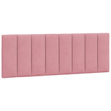 Cadre de lit sans matelas rose 140x200 cm velours