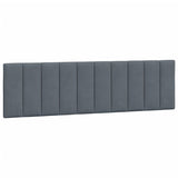 Cadre de lit sans matelas gris foncé 180x200 cm velours