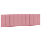 Cadre de lit sans matelas rose 180x200 cm velours