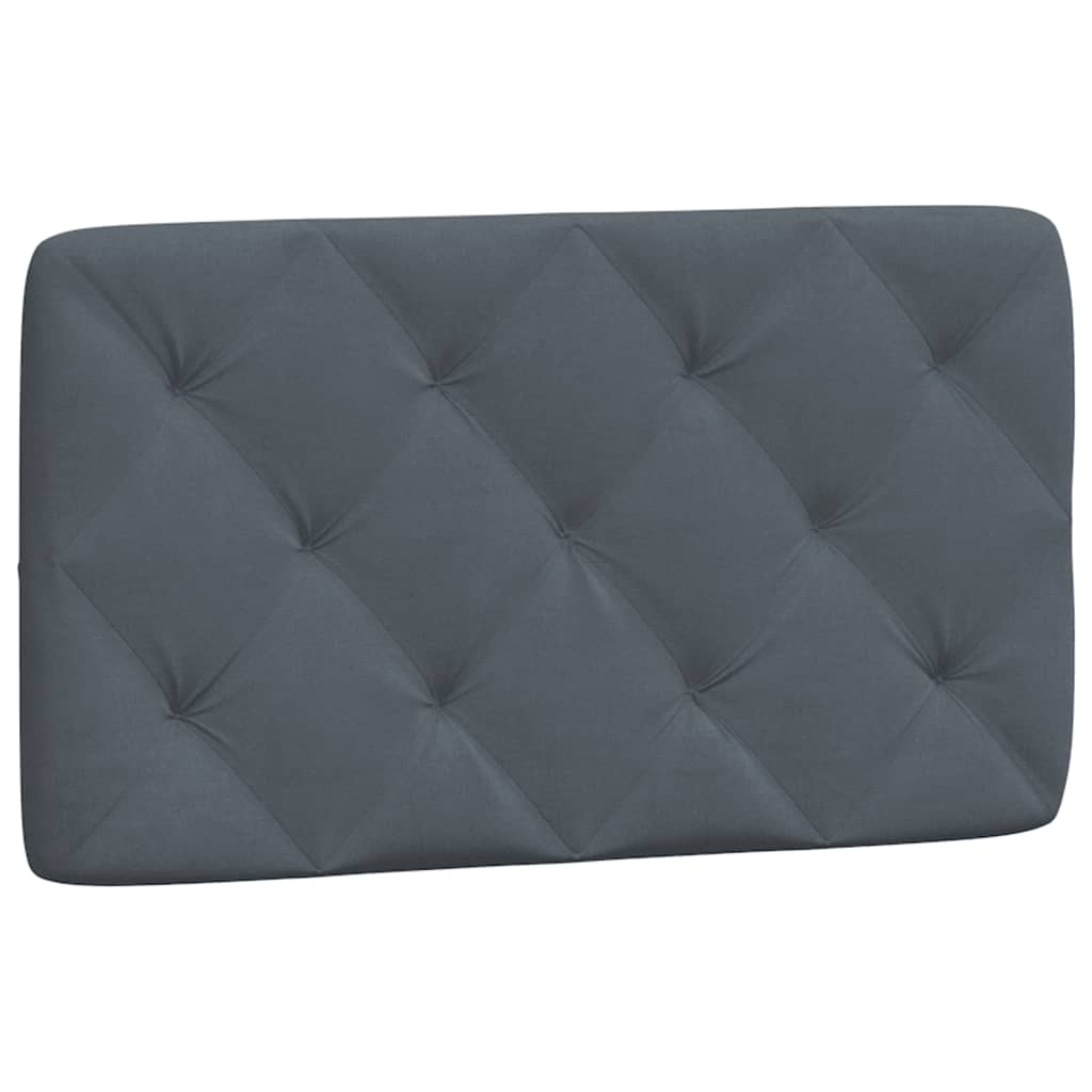 Cadre de lit sans matelas gris foncé 80x200 cm velours