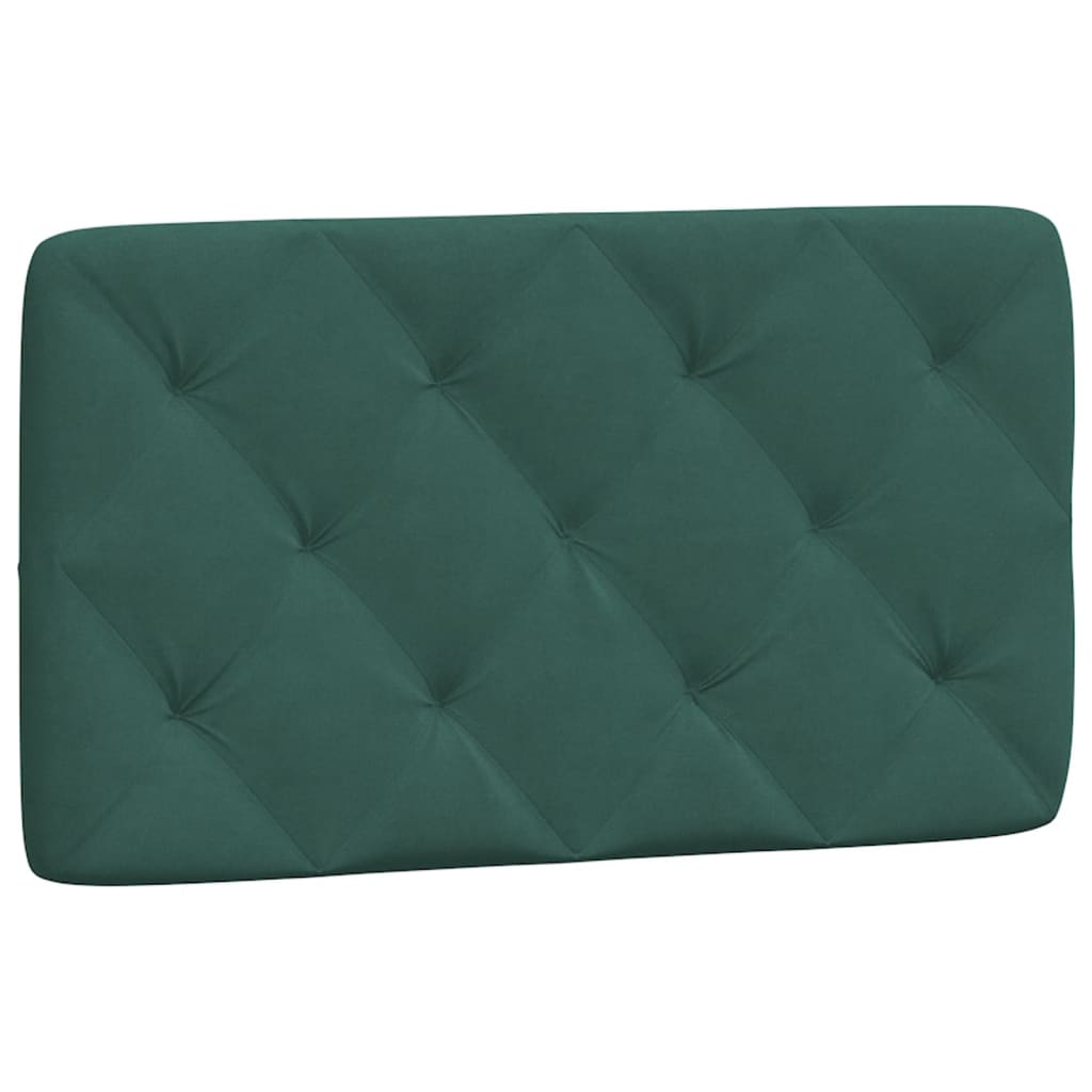 Cadre de lit sans matelas vert foncé 90x190 cm velours