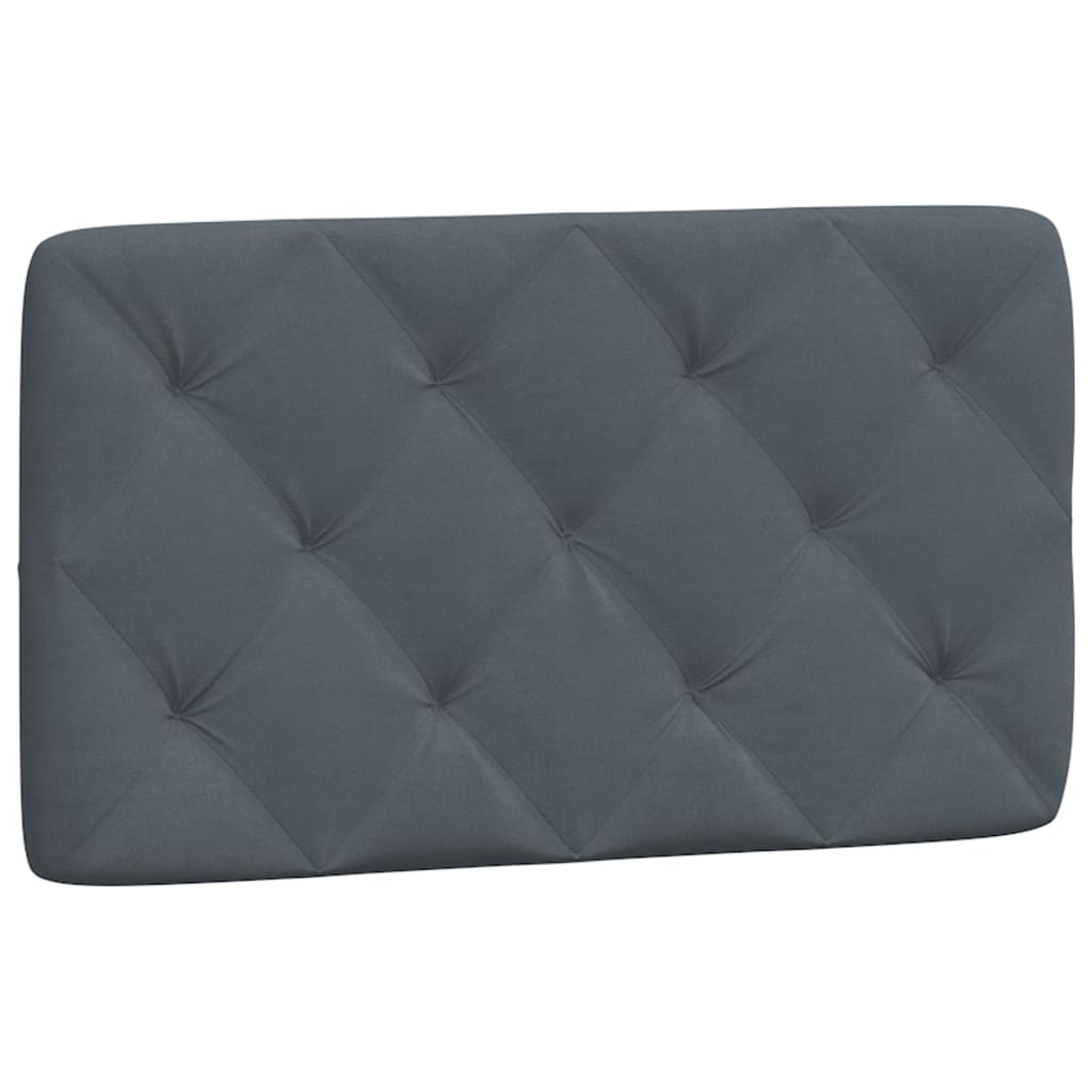 Cadre de lit sans matelas gris foncé 90x200 cm velours