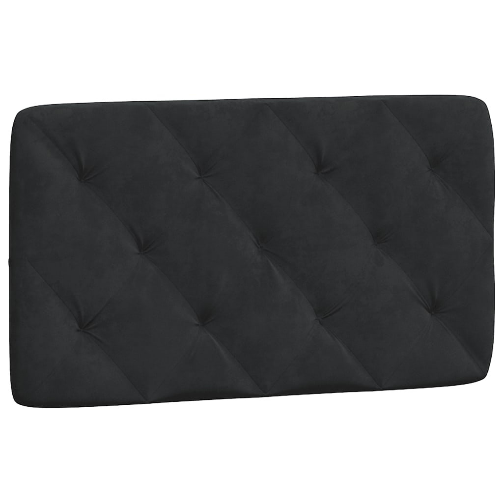 Cadre de lit sans matelas noir 90x200 cm velours