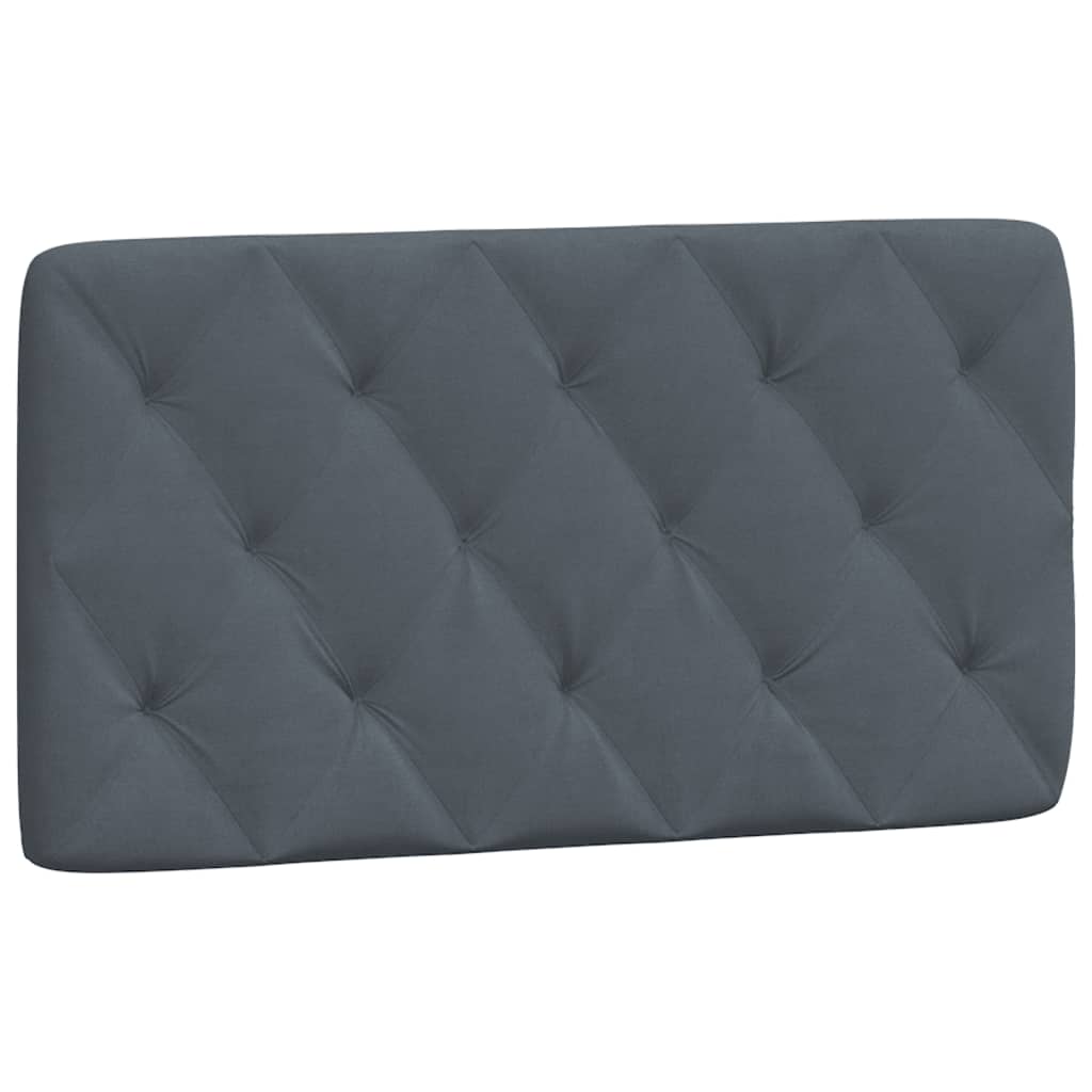 Cadre de lit sans matelas gris foncé 100x200 cm velours