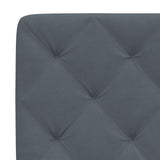 Cadre de lit sans matelas gris foncé 100x200 cm velours