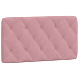 Cadre de lit sans matelas rose 100x200 cm velours