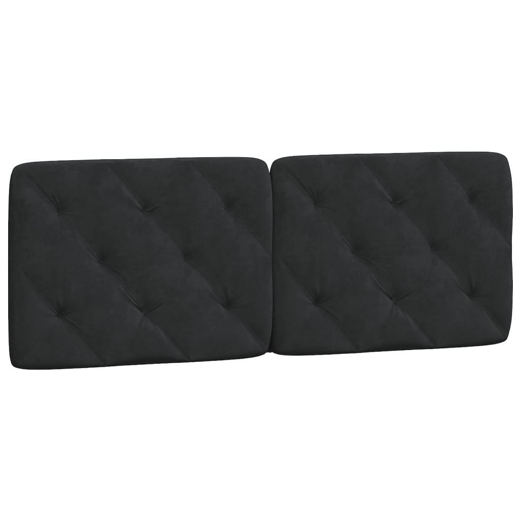 Cadre de lit sans matelas noir 120x200 cm velours