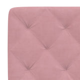 Cadre de lit sans matelas rose 120x200 cm velours