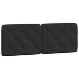 Cadre de lit sans matelas noir 140x190 cm velours